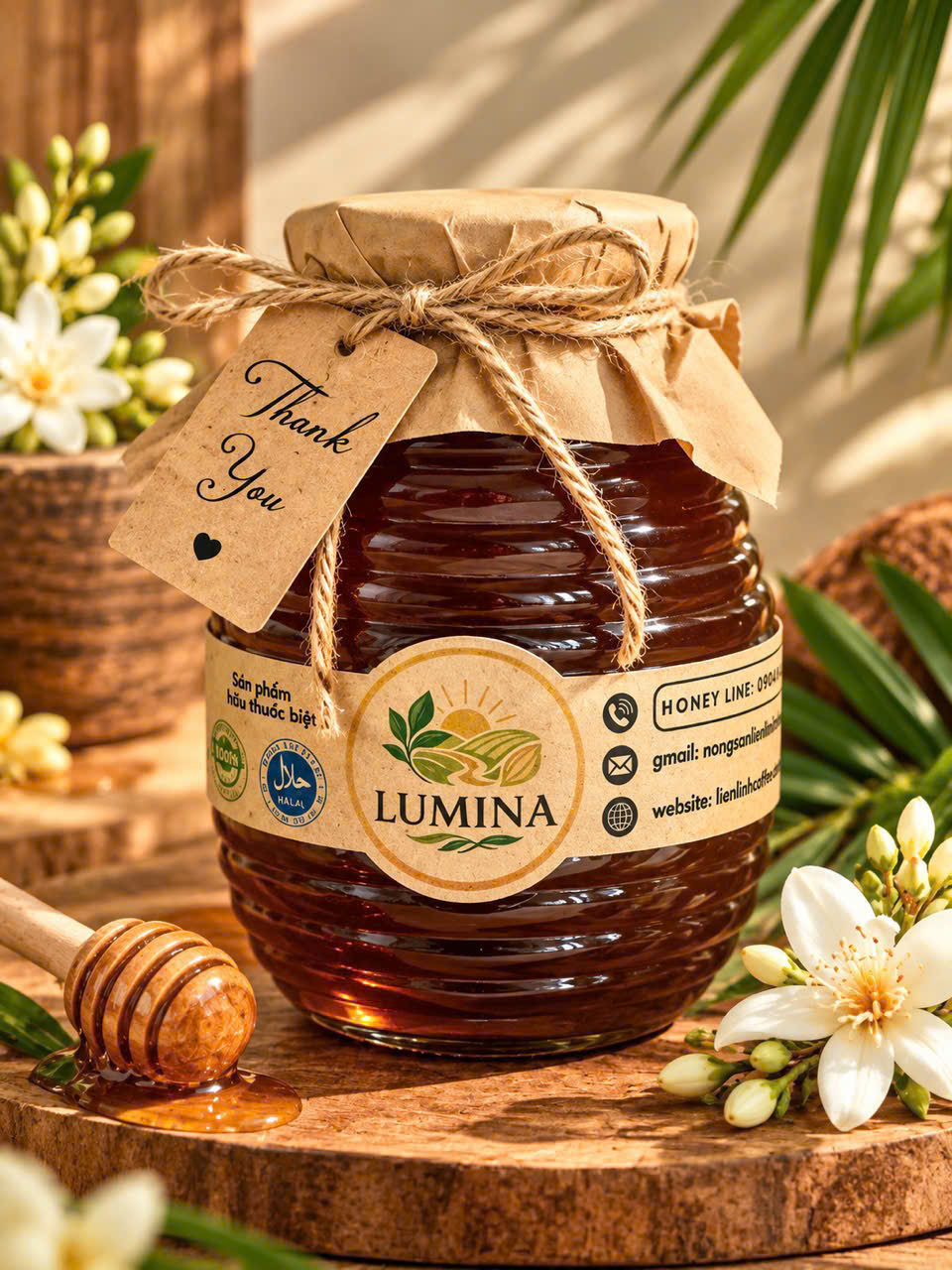 Mật Ong Hoa Dừa LUMINA 750ml/1000g – Dòng Mật Quý Từ Thiên Nhiên